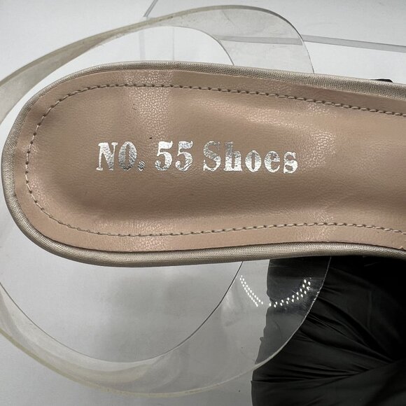 No.55 Shoes Womens 8.5 Crystal Butterfly Bow Pointed Toe Slingback Sphere Heels - Picture 13 of 16